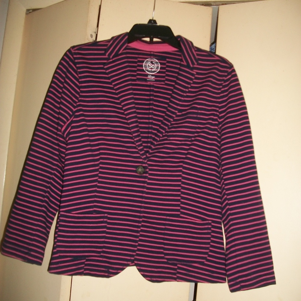 SO brand strped cotton blazer size L
